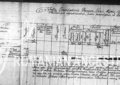 Un recensământ din 1755, unde au numărat poporul ortodox din Sighișoara (Schassburg) (Sursa documentului, Arhivele Naționale maghiare)